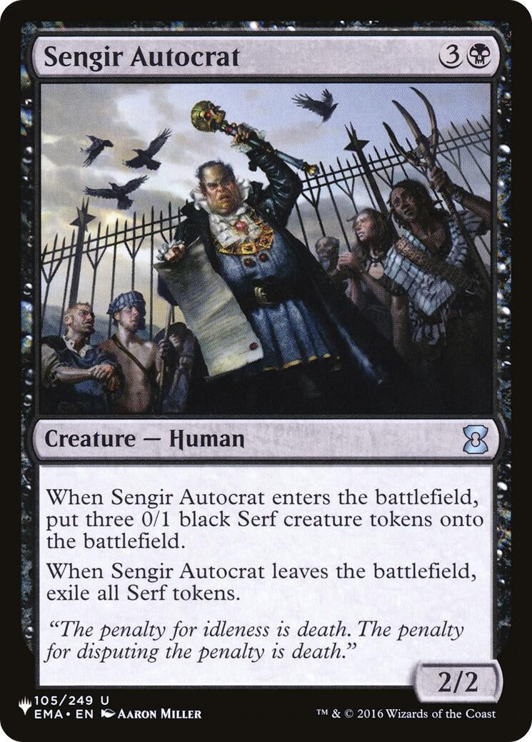 Sengir Autocrat (105/249) (LIST)