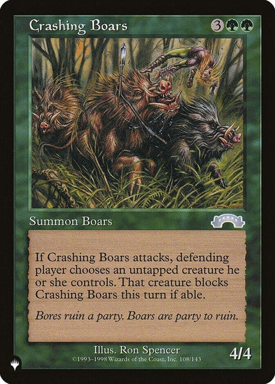 Crashing Boars (108/143) (LIST)