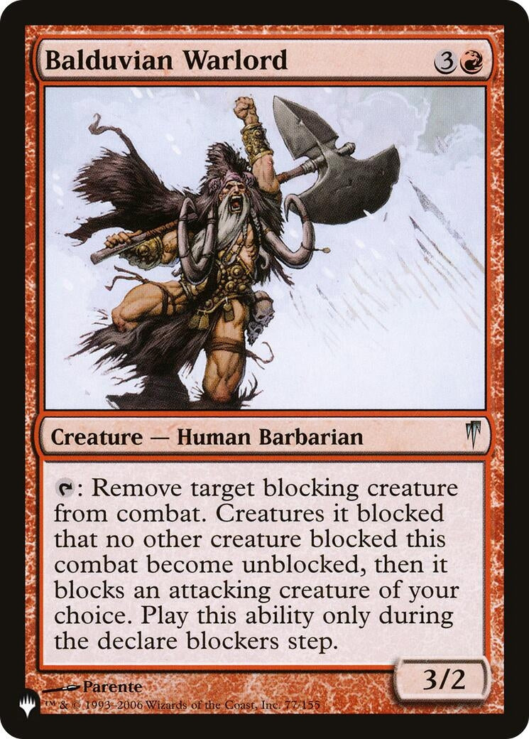 Balduvian Warlord (77/155) (LIST)