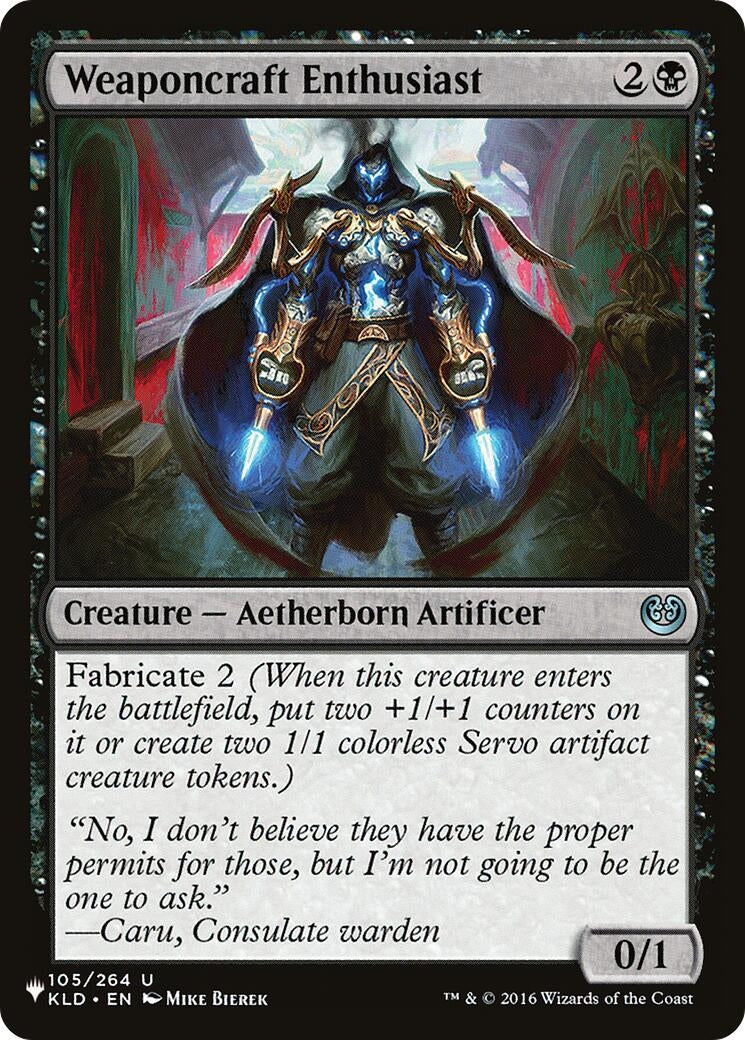 Weaponcraft Enthusiast (105/264) (LIST)