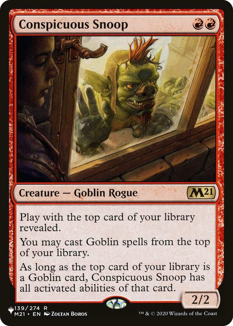 Conspicuous Snoop (139/274) (LIST)