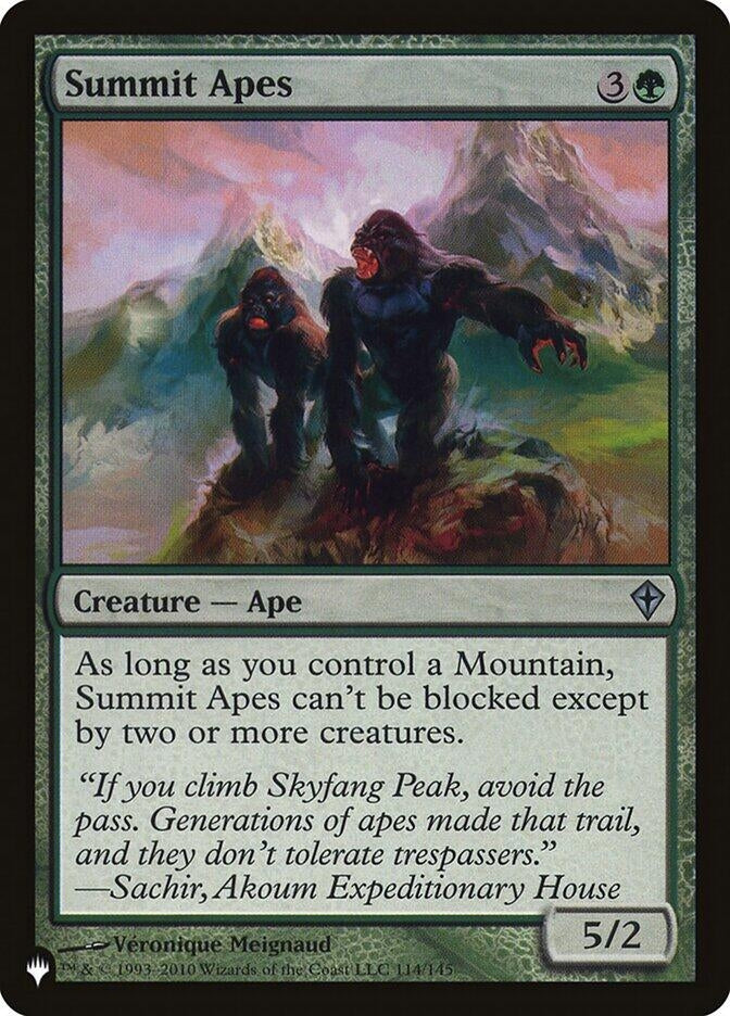 Summit Apes (114/145) (LIST)
