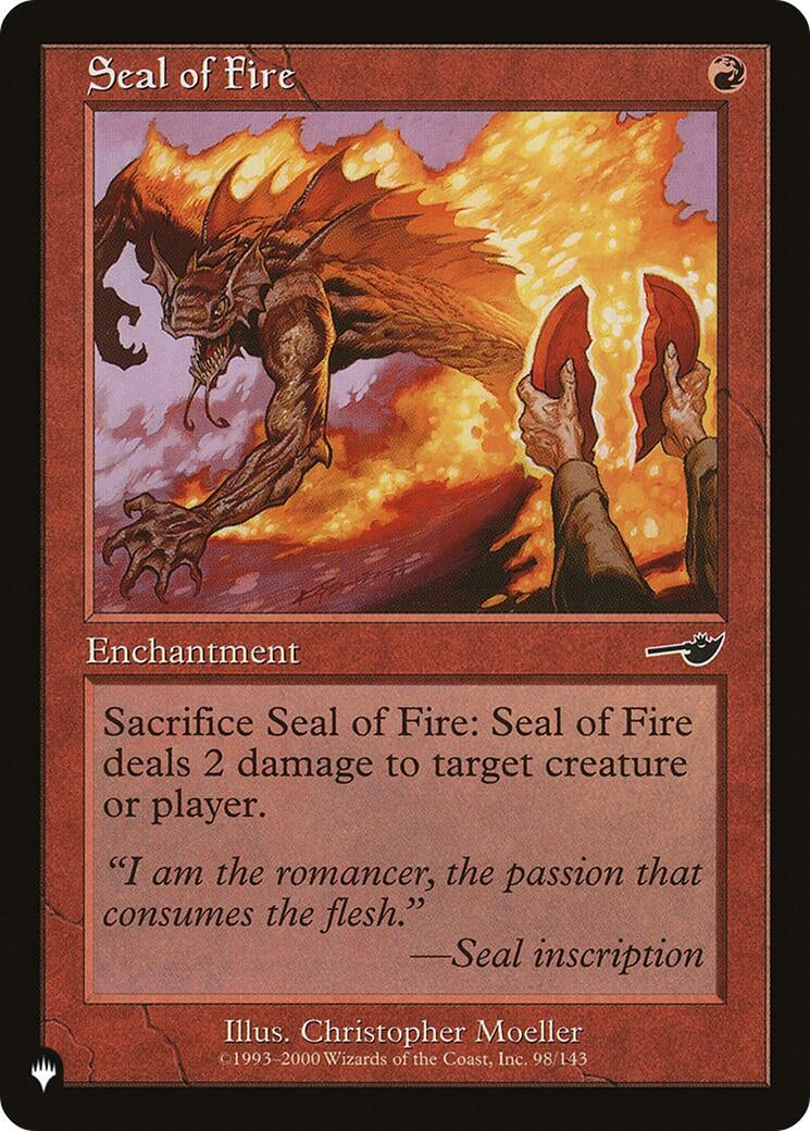 Seal of Fire (98/143) (LIST)