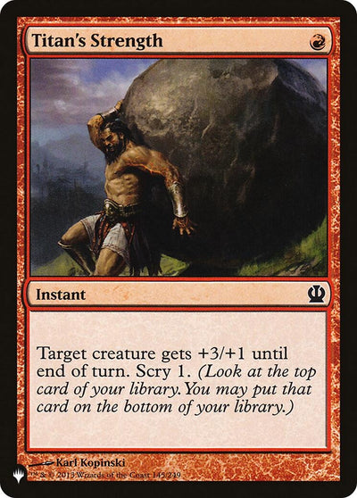 Titan's Strength (145/249) (LIST)