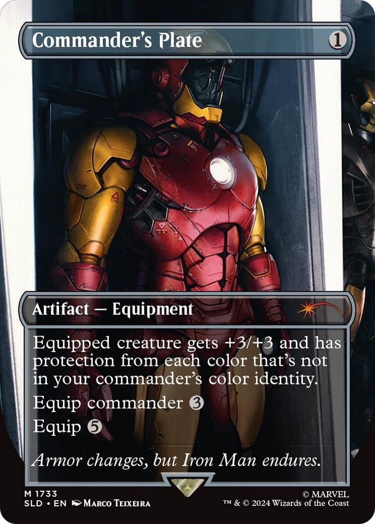 Image for Commander's Plate (1733) (Rainbow Foil) (1733) (SLD) - Magic: The Gathering