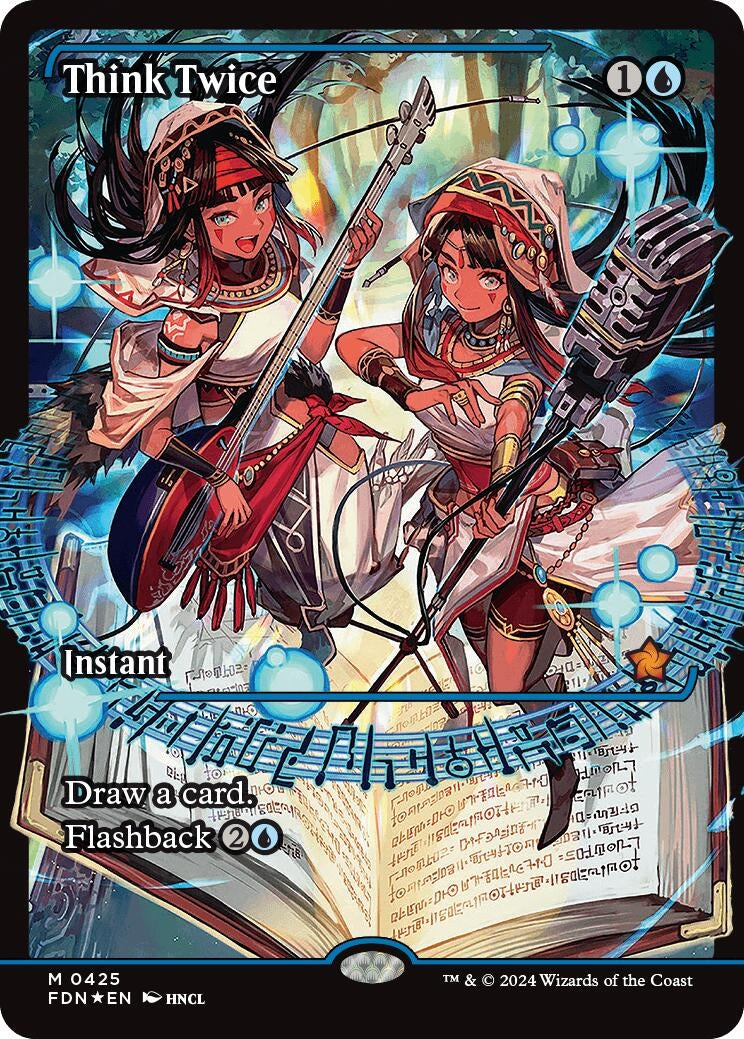 Image for Think Twice (Showcase) (425) (FDN) - Magic: The Gathering