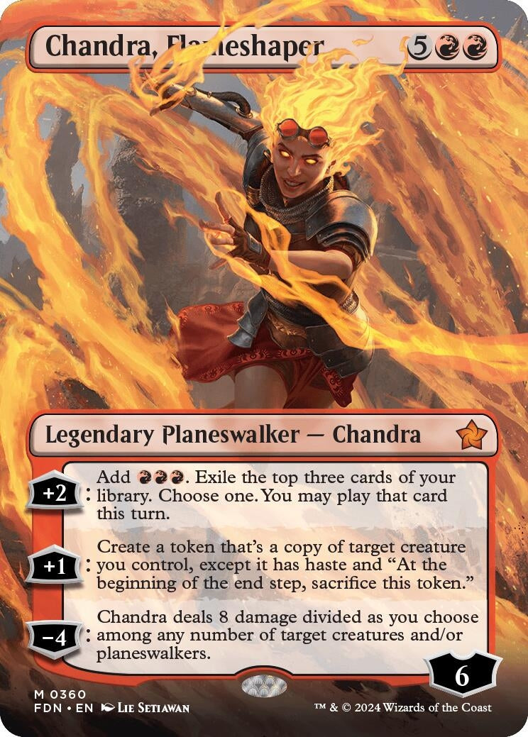 Image for Chandra, Flameshaper (Borderless) (360) (FDN) - Magic: The Gathering