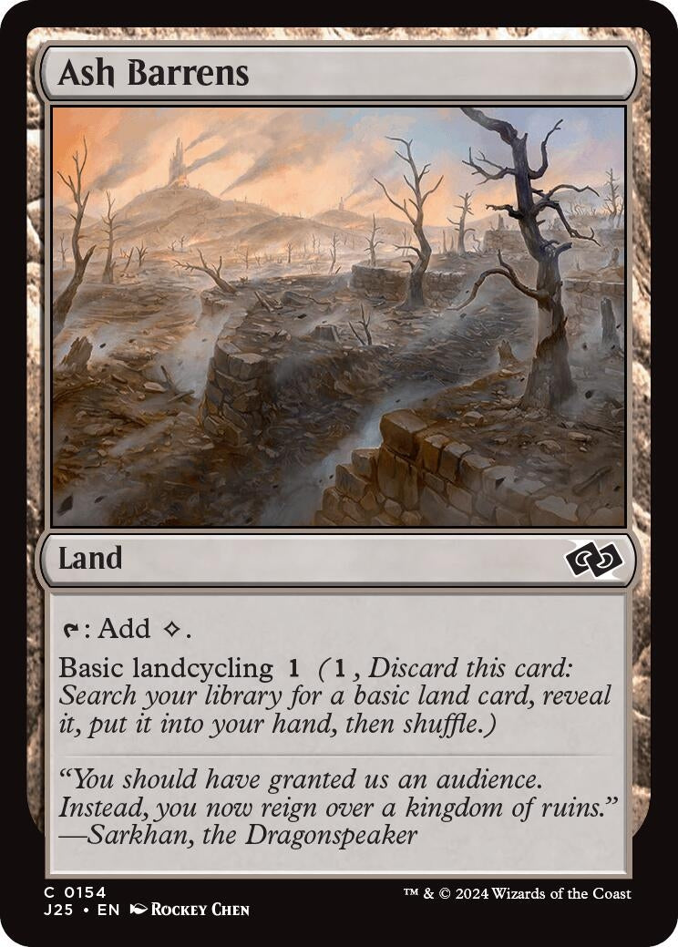 Image for Ash Barrens (154) (J25) - Magic: The Gathering