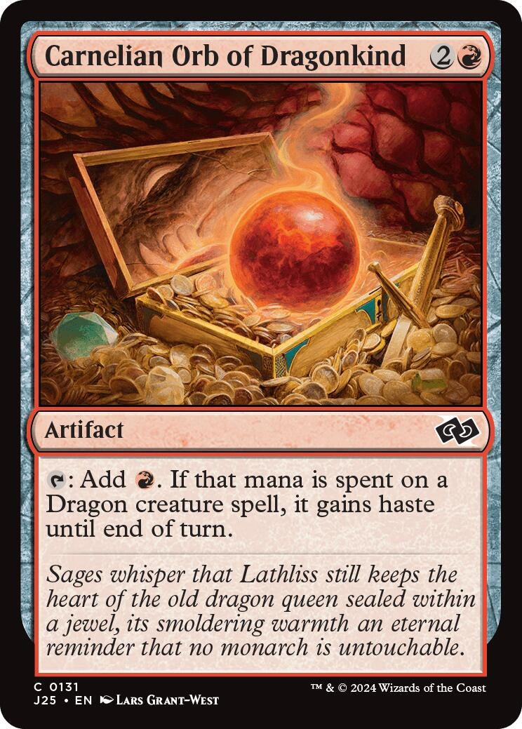 Image for Carnelian Orb of Dragonkind (131) (J25) - Magic: The Gathering