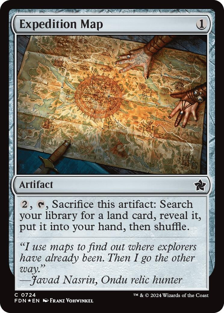 Image for Expedition Map (724) (FDN) - Magic: The Gathering