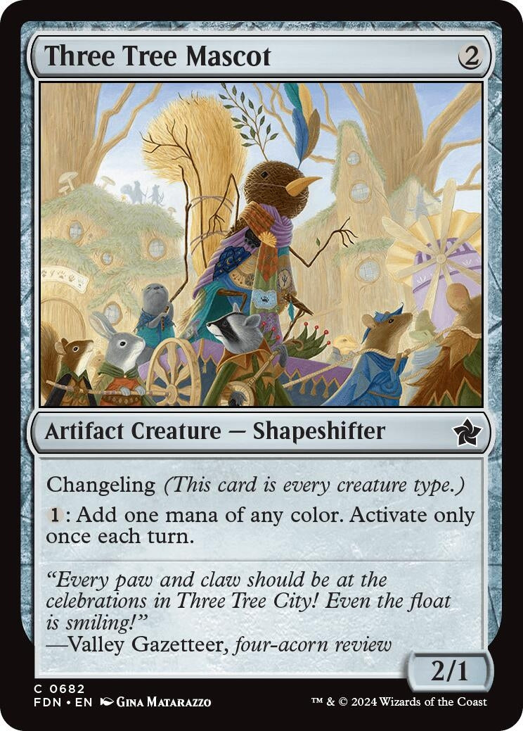 Image for Three Tree Mascot (682) (FDN) - Magic: The Gathering