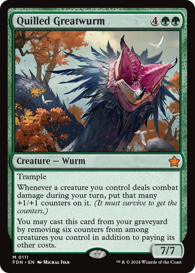 Quilled Greatwurm (111) (FDN) Japanese