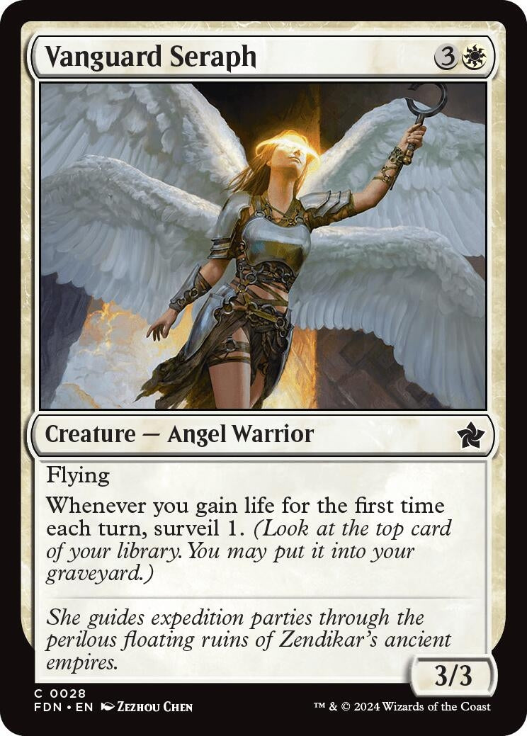 Image for Vanguard Seraph (28) (FDN) - Magic: The Gathering