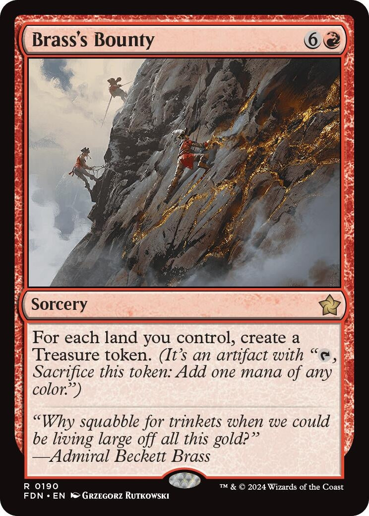 Image for Brass's Bounty (190) (FDN) - Magic: The Gathering