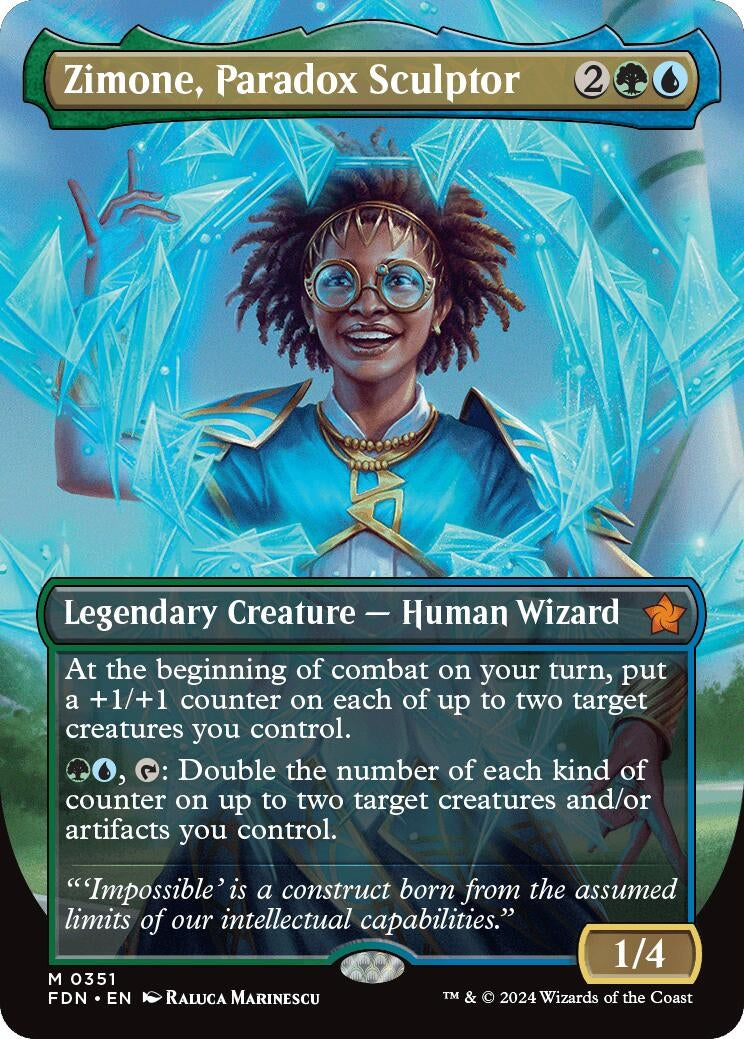 Image for Zimone, Paradox Sculptor (Borderless) (351) (FDN) - Magic: The Gathering
