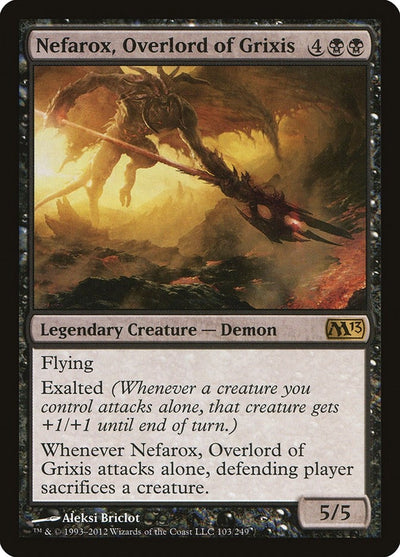 Nefarox, Overlord of Grixis (103) (M13) Japanese