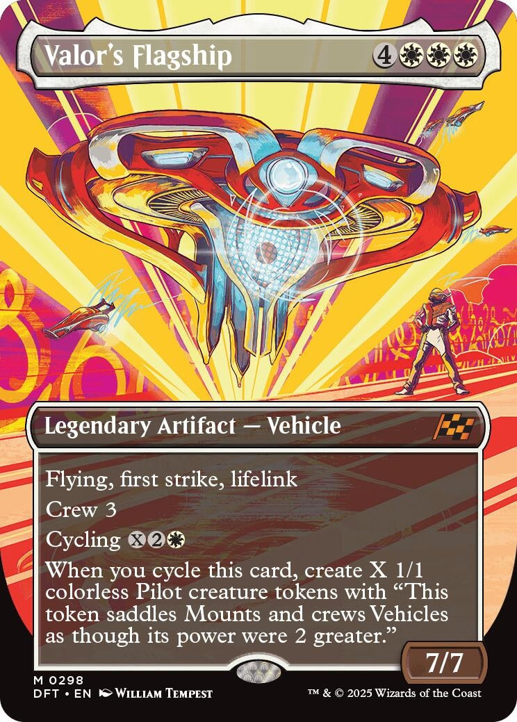 Image for Valor's Flagship (Borderless) (298) (DFT) - Magic: The Gathering
