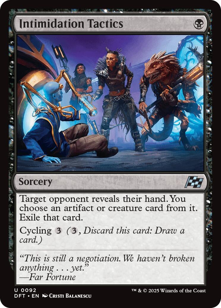 Image for Intimidation Tactics (92) (DFT) - Magic: The Gathering