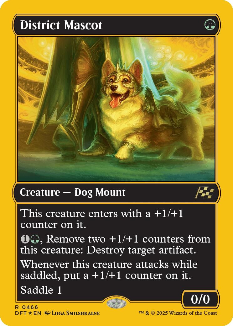 Image for District Mascot (First-Place Foil) (466) (DFT) - Magic: The Gathering