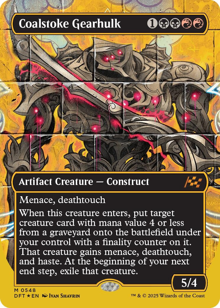 Image for Coalstoke Gearhulk (Borderless) (First-Place Foil) (548) (DFT) - Magic: The Gathering