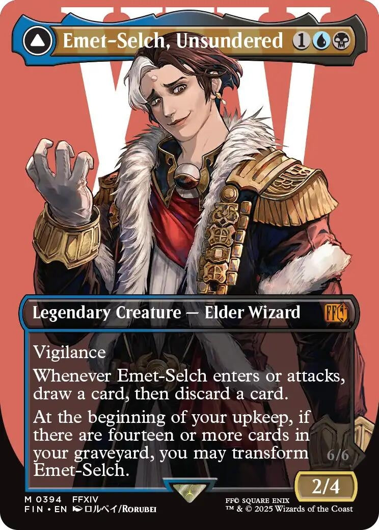 Image for Emet-Selch, Unsundered (Borderless) (394) (FIN) - Magic: The Gathering
