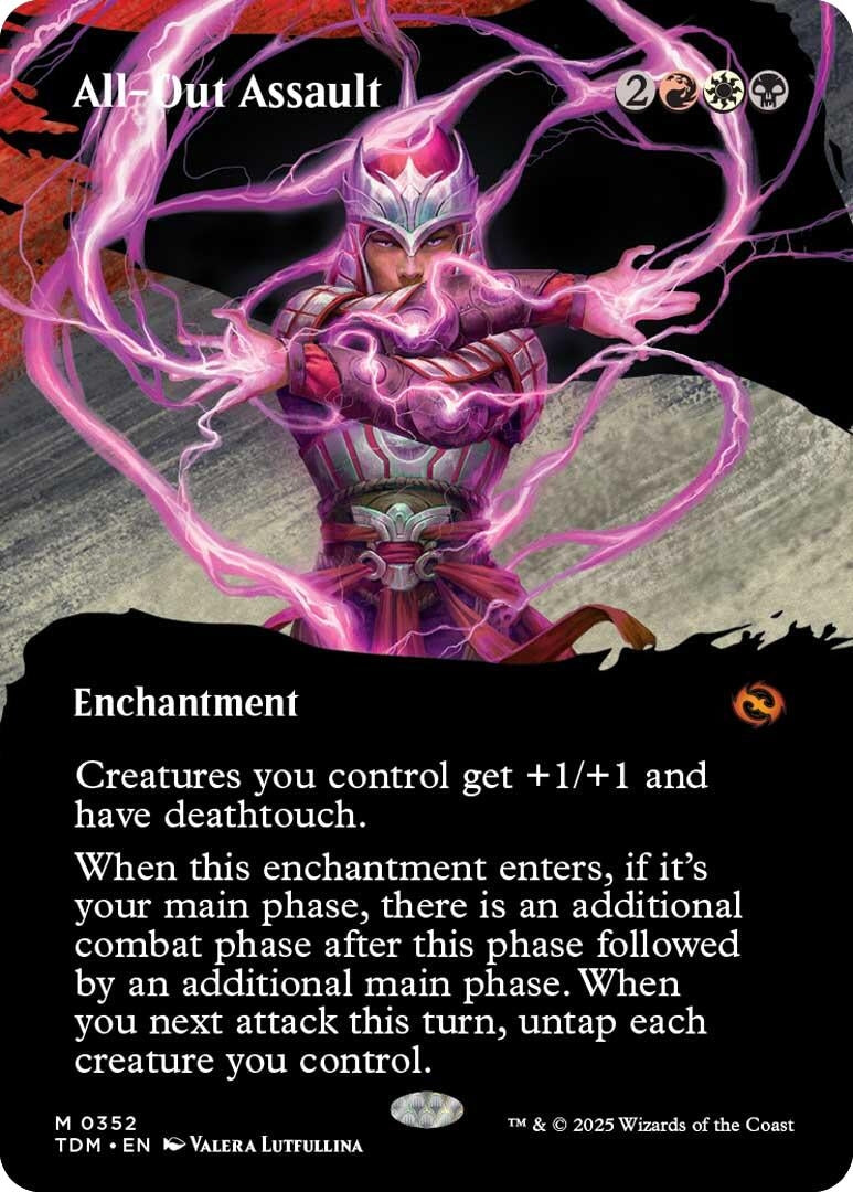 Image for All-Out Assault (Borderless) (352) (TDM) - Magic: The Gathering