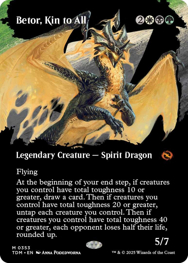 Image for Betor, Kin to All (Borderless) (353) (TDM) - Magic: The Gathering