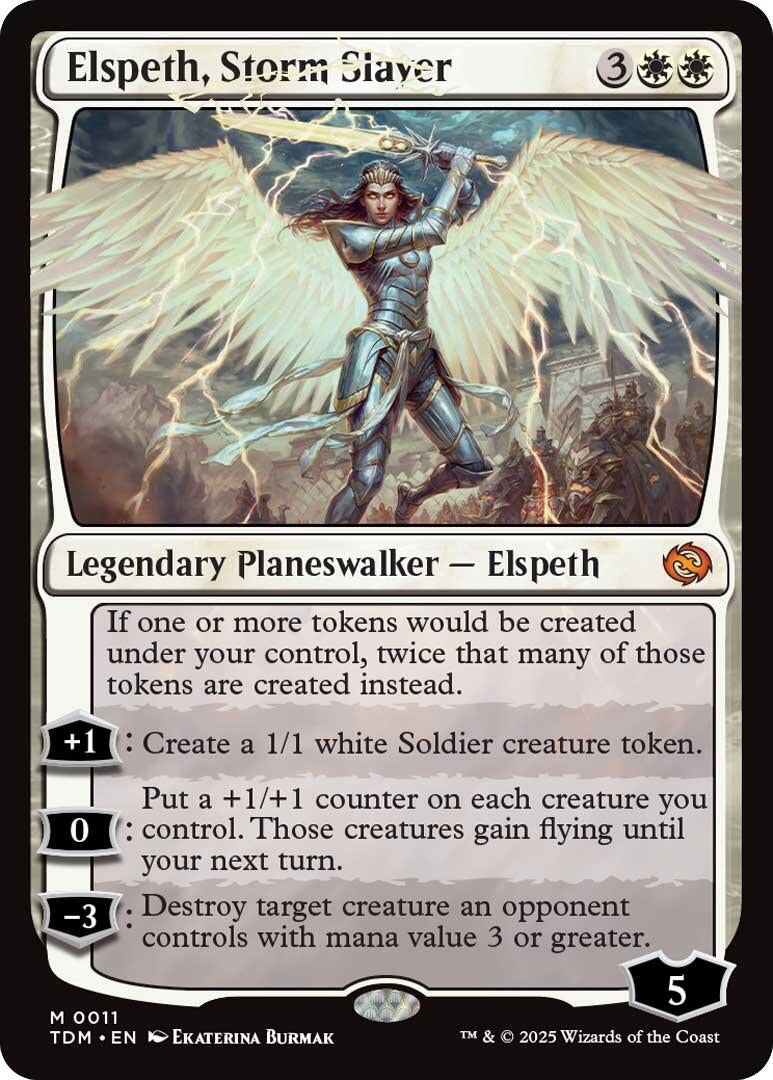 Image for Elspeth, Storm Slayer (11) (TDM) - Magic: The Gathering
