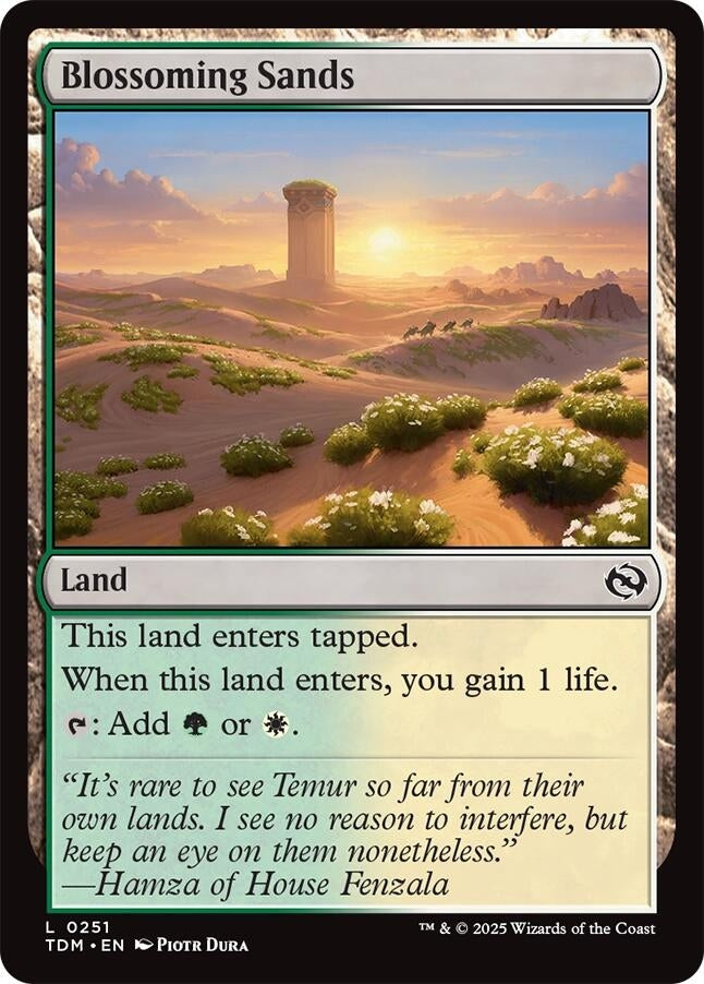 Image for Blossoming Sands (251) (TDM) - Magic: The Gathering