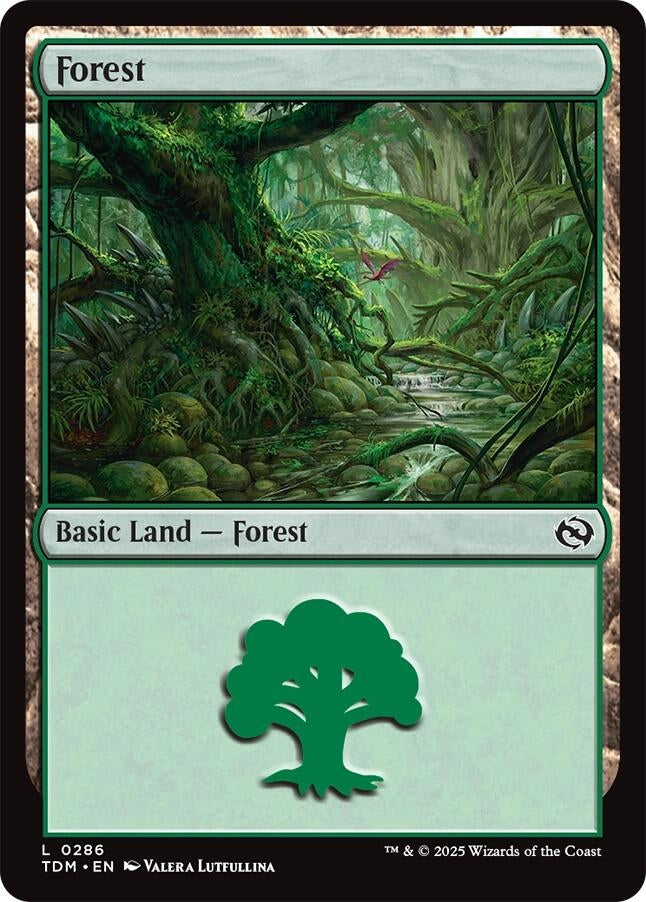 Image for Forest (0286) (286) (TDM) - Magic: The Gathering