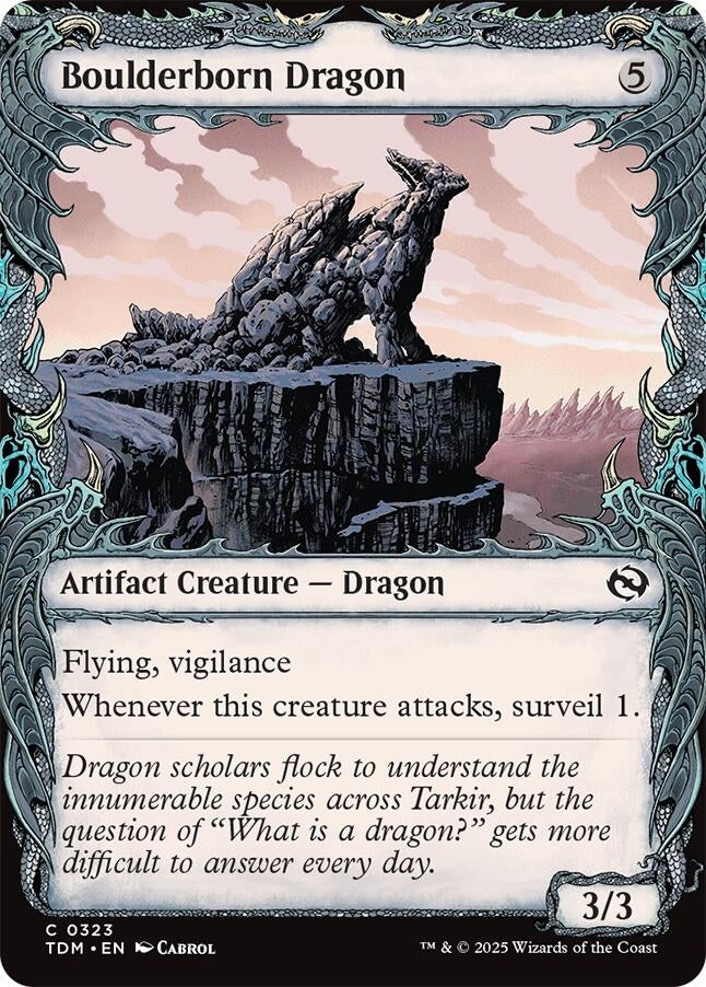 Image for Boulderborn Dragon (Showcase) (323) (TDM) - Magic: The Gathering