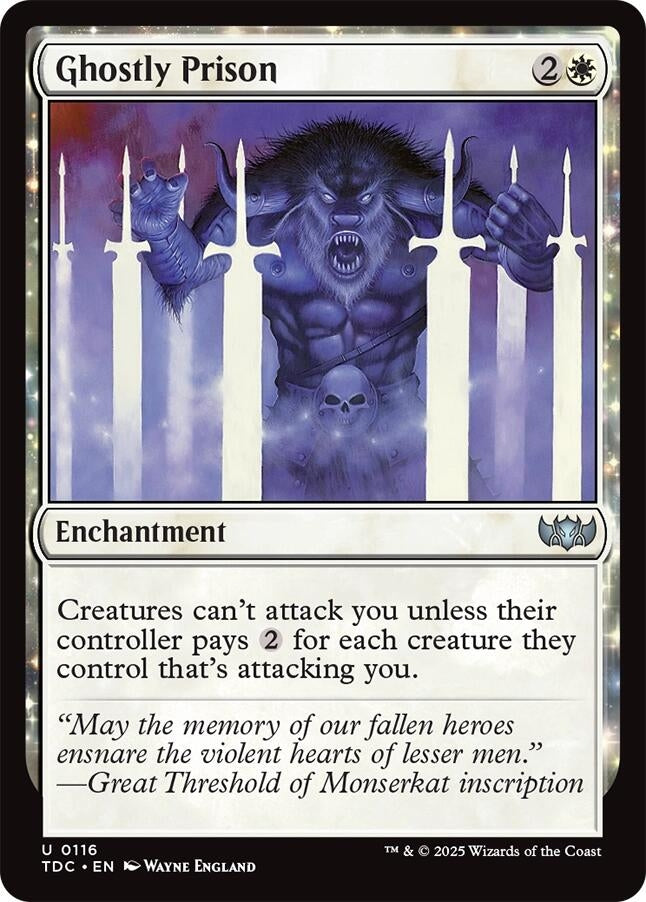 Image for Ghostly Prison (116) (TDC) - Magic: The Gathering