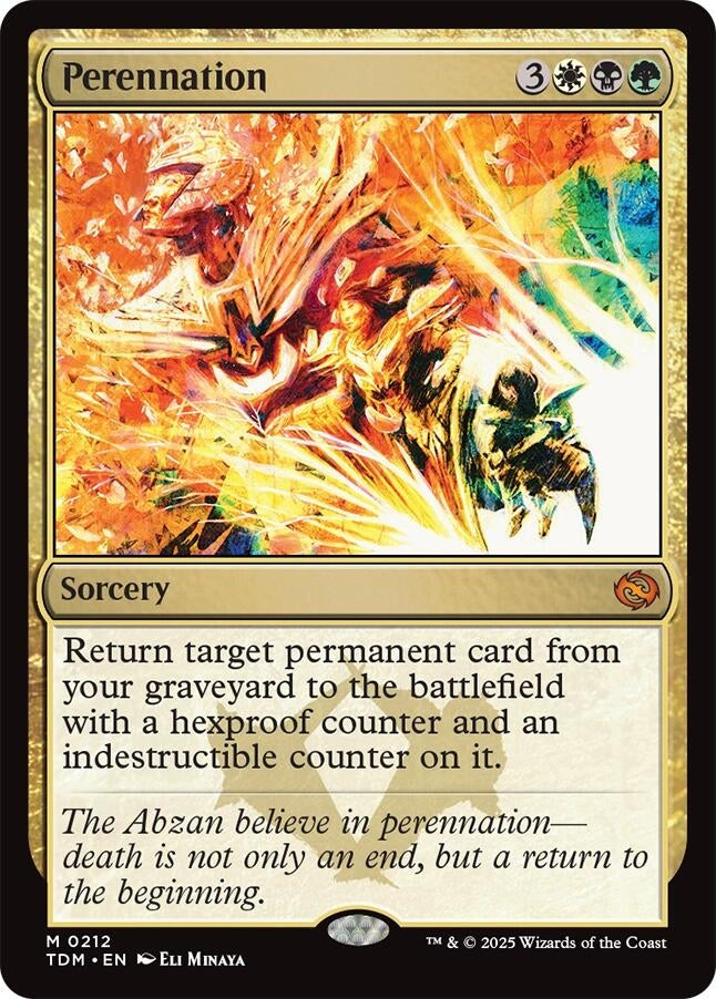 Image for Perennation (212) (TDM) - Magic: The Gathering