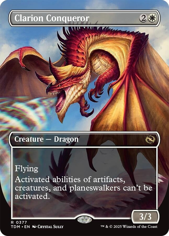 Image for Clarion Conqueror (Borderless) (377) (TDM) - Magic: The Gathering