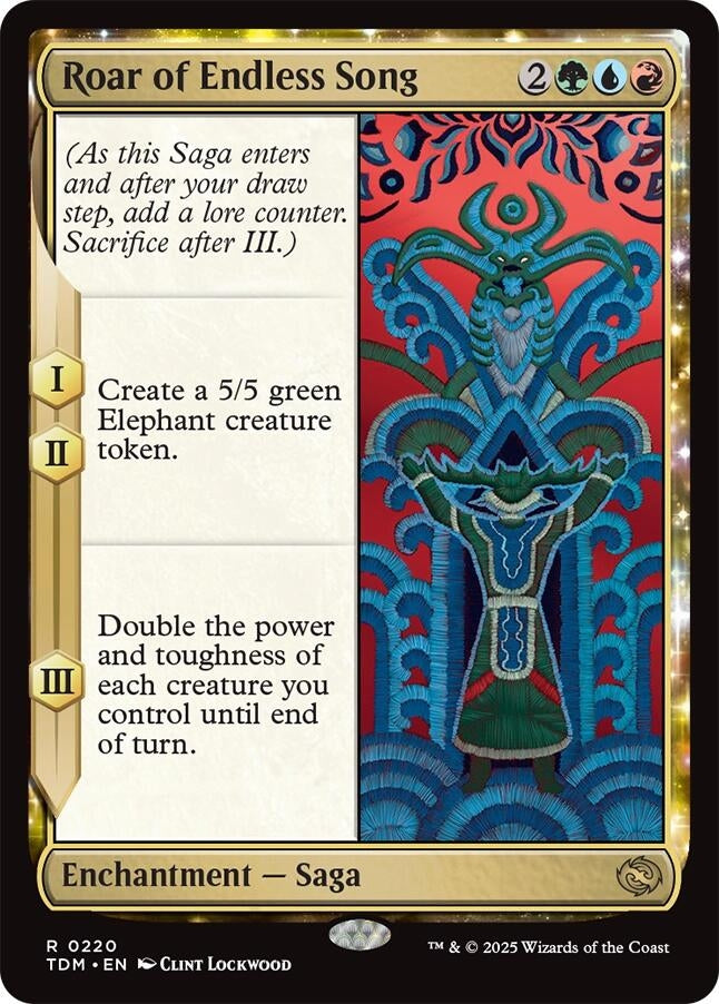 Image for Roar of Endless Song (220) (TDM) - Magic: The Gathering