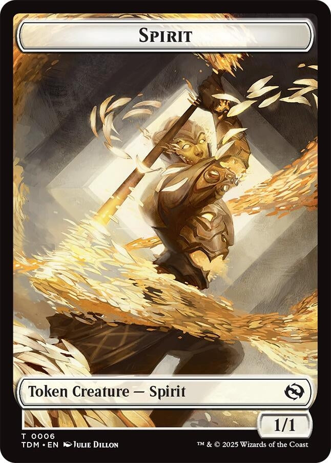 Image for Spirit (0006) // Spirit (0007) Double-Sided Token (6 // 7) (TDM) - Magic: The Gathering
