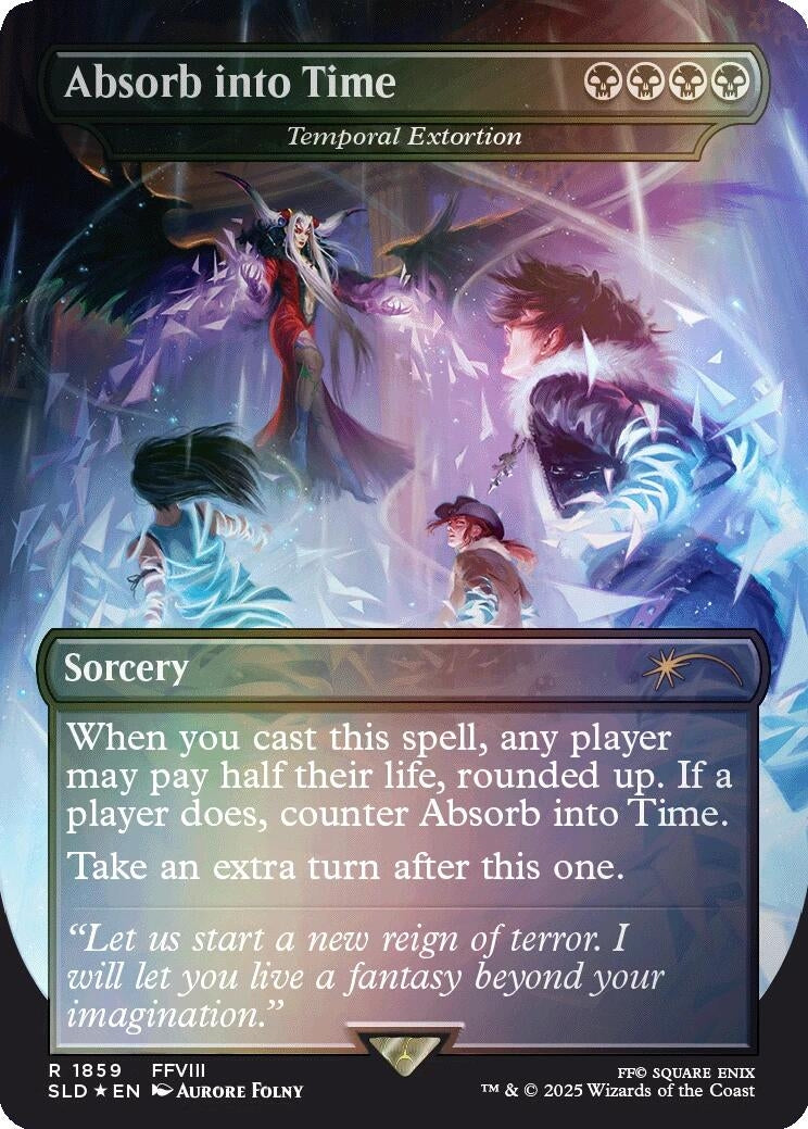 Absorb into Time - Temporal Extortion (Rainbow Foil) (1859) (SLD) Japanese
