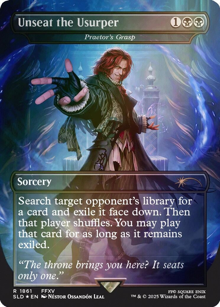 Unseat the Usurper - Praetor's Grasp (Rainbow Foil) (1861) (SLD) Japanese