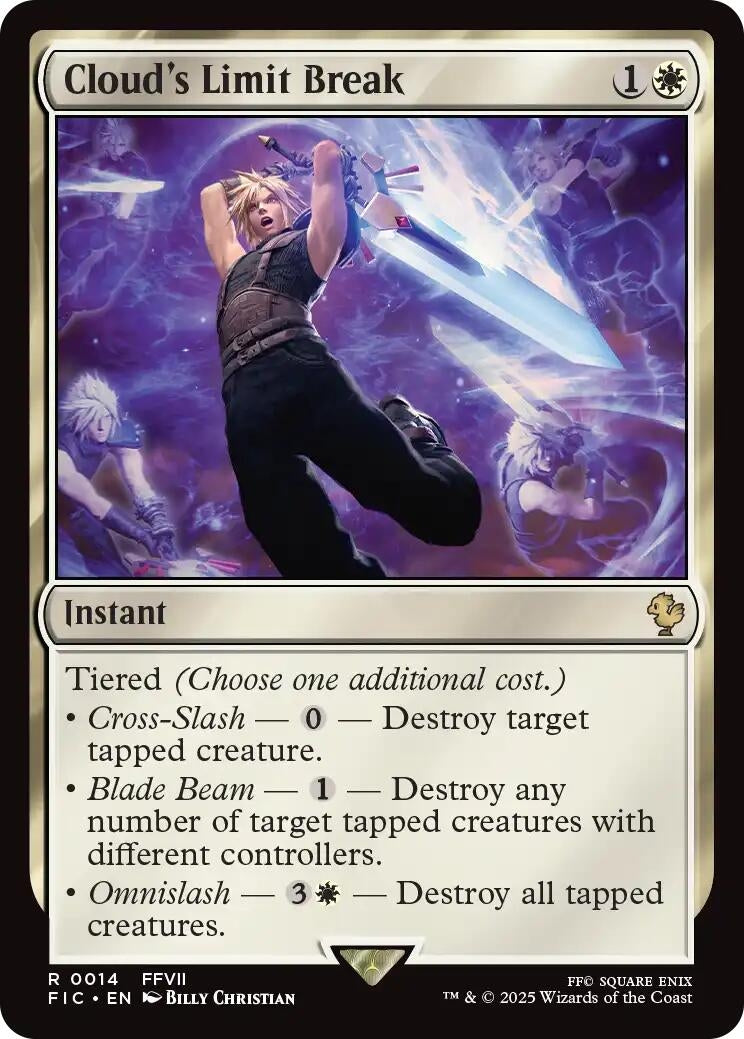 Image for Cloud's Limit Break (Surge Foil) (14) (FIC) - Magic: The Gathering