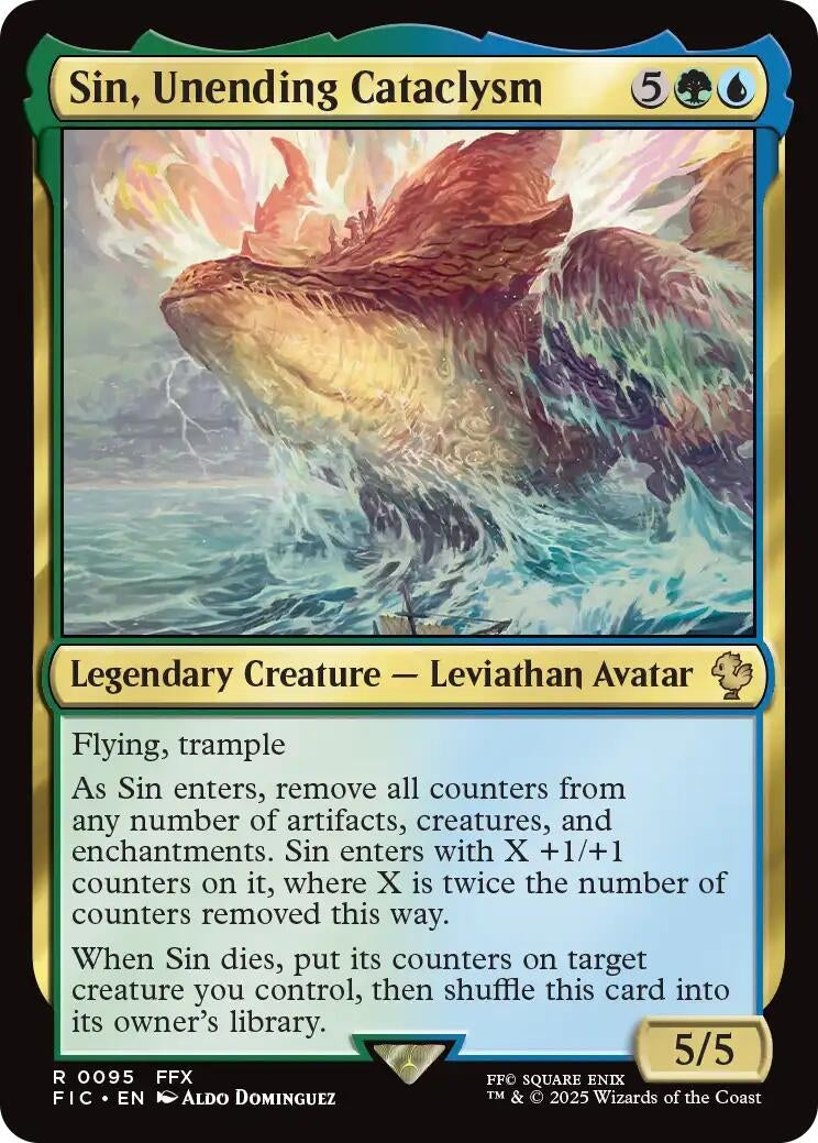 Image for Sin, Unending Cataclysm (Surge Foil) (95) (FIC) - Magic: The Gathering