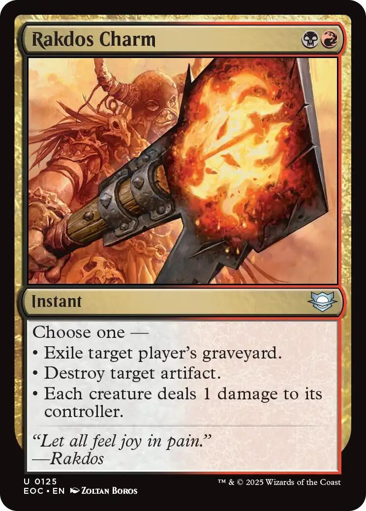 Image for Rakdos Charm (125) (EOC) - Magic: The Gathering