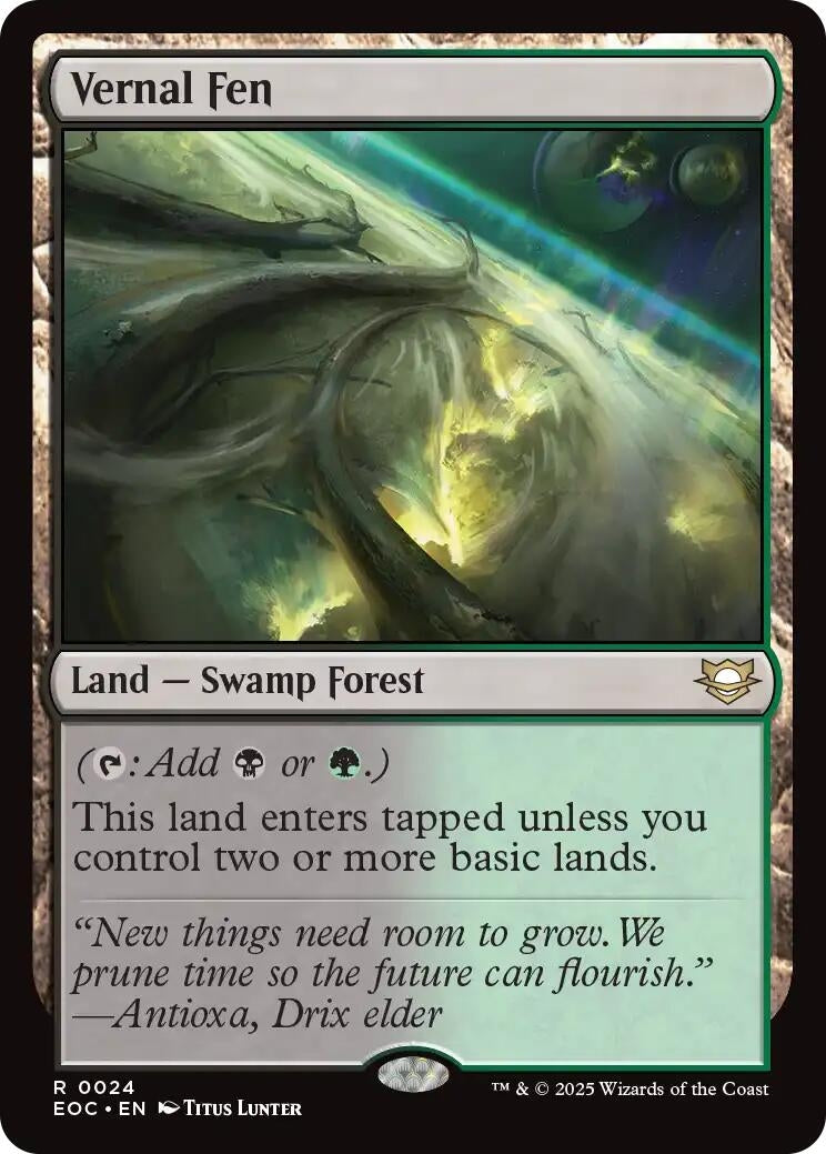 Image for Vernal Fen (24) (EOC) - Magic: The Gathering