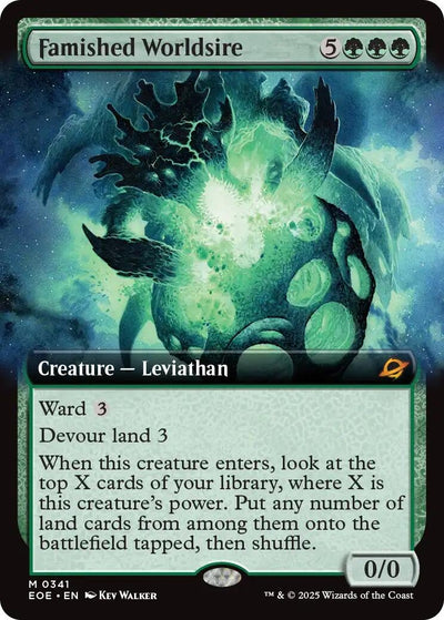 Famished Worldsire (Extended Art) (341) (EOE)