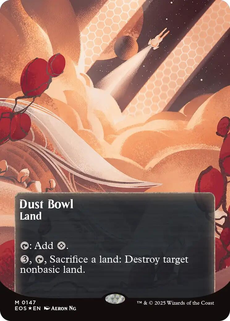 Image for Dust Bowl (0147) (Borderless) (Galaxy Foil) (147) (EOS) - Magic: The Gathering