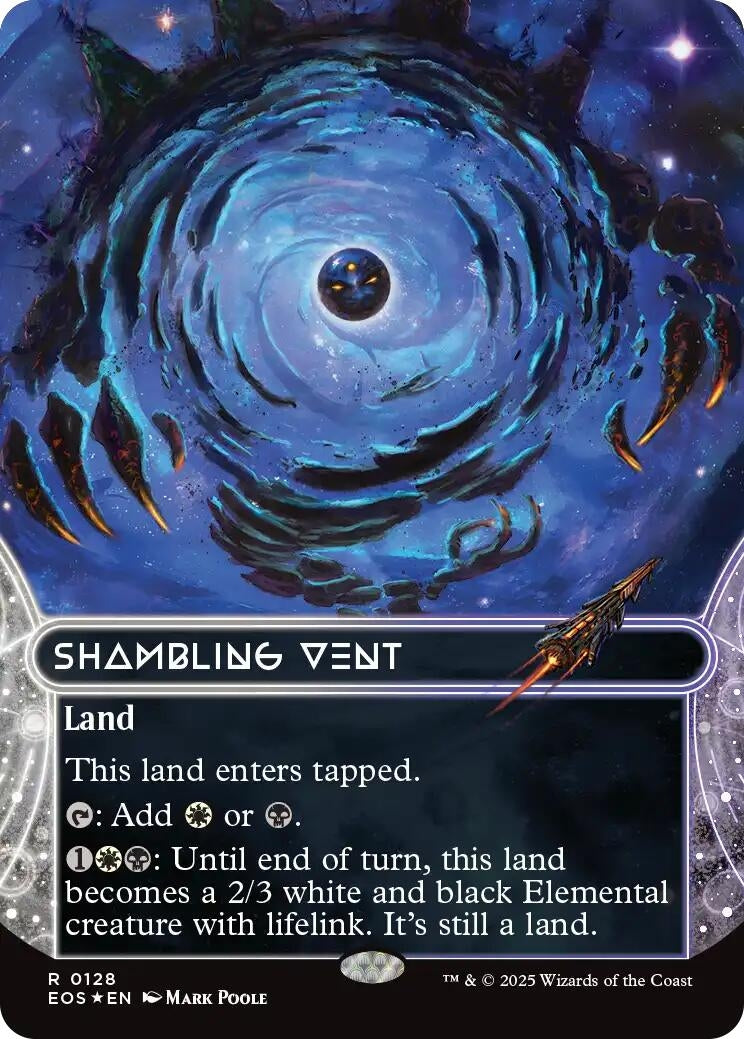 Image for Shambling Vent (0128) (Borderless) (Galaxy Foil) (128) (EOS) - Magic: The Gathering