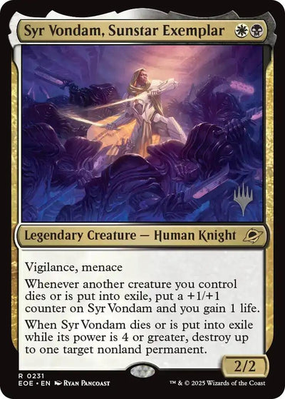 Syr Vondam, Sunstar Exemplar (231) (PPEOE)