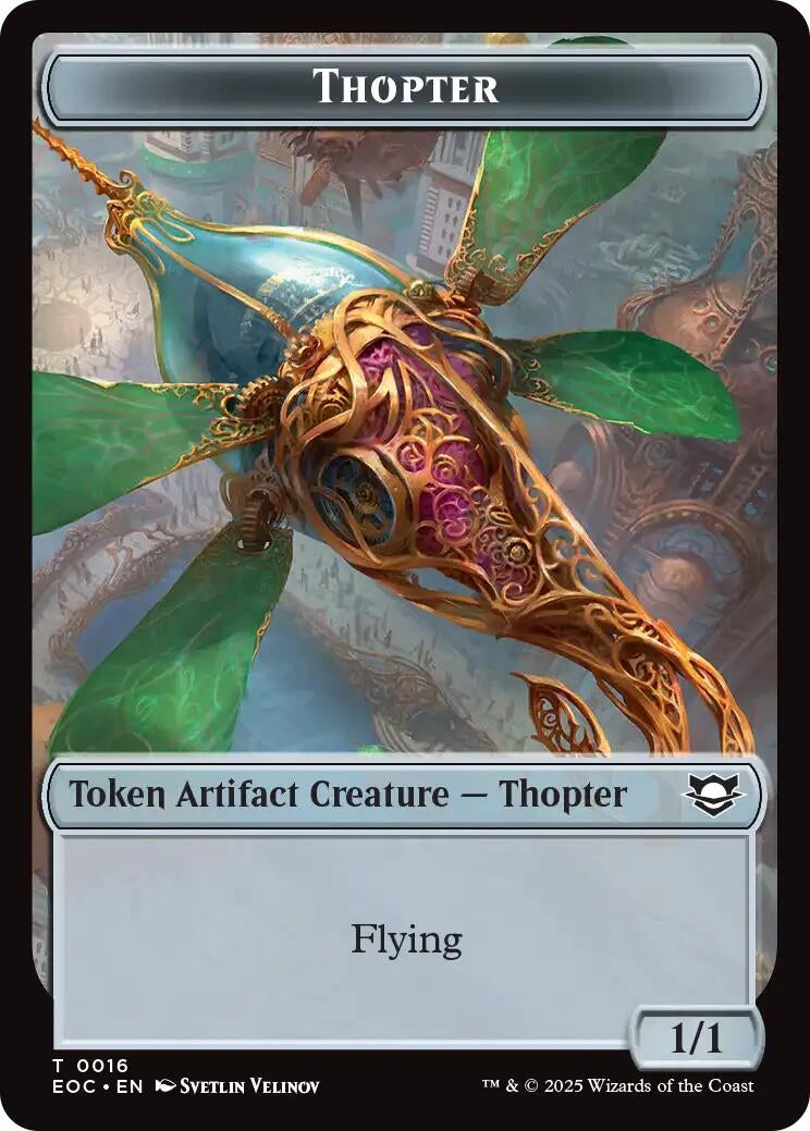 Image for Thopter // Beast (0006) Double-Sided Token (16 // 6) (EOC) - Magic: The Gathering