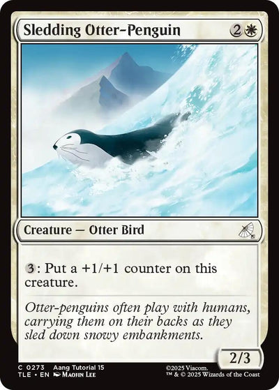 Sledding Otter-Penguin (0273) (273) (TLE)