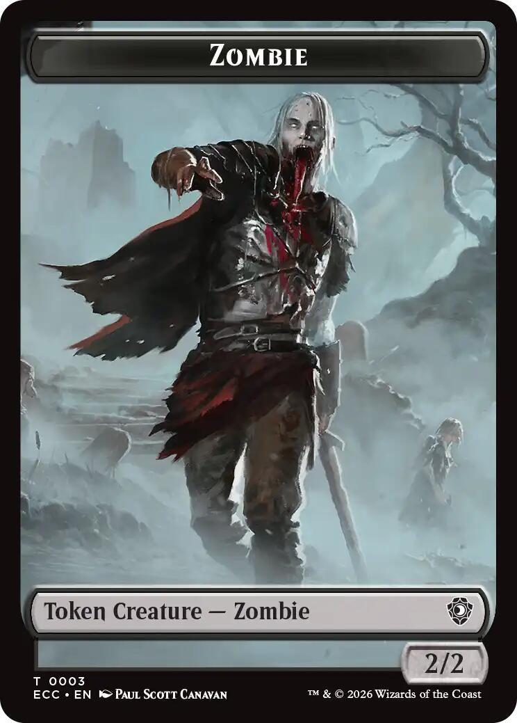 Image for Zombie // Snake Double-Sided Token (3 // 8) (ECC) - Magic: The Gathering