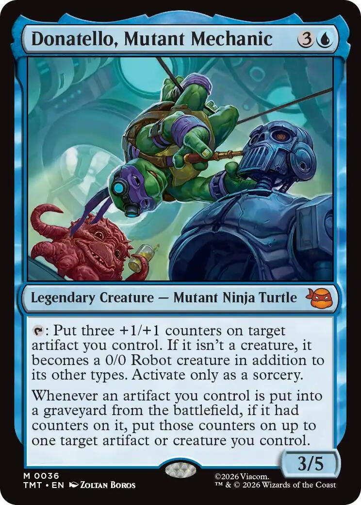 Image for Donatello, Mutant Mechanic (36) (TMT) - Magic: The Gathering
